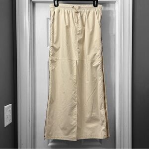 New! Promesa Zip Code Side-Zip Piping-Trim Drawstring Skirt